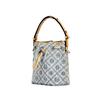 Tory Burch T Monogram Logo Print Fabric Bucket Bag Women Bags Powder-Blue 167762-400