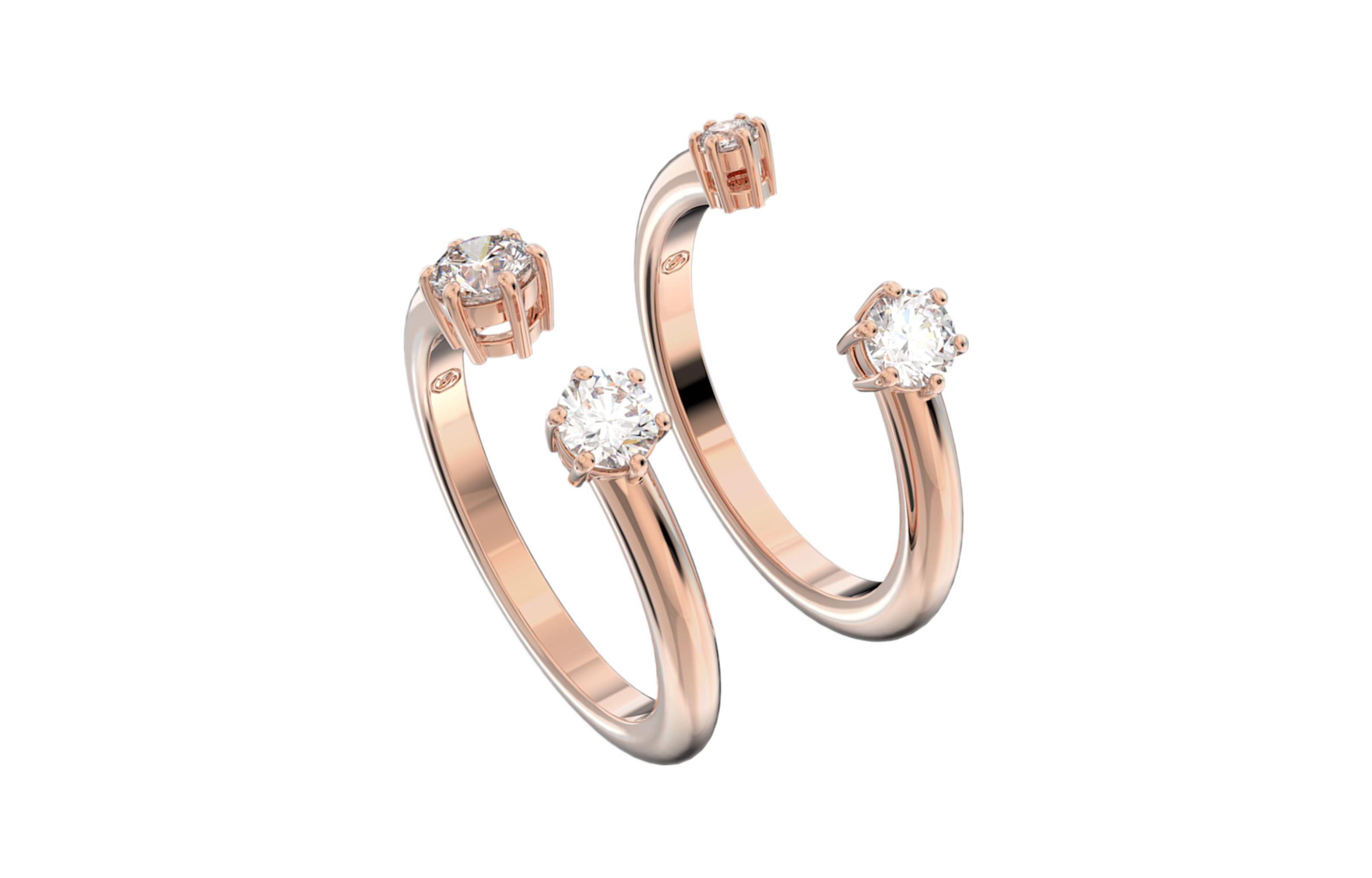 Swarovski Constella Stapelbarer Ring 5640969 Rose Gold|52 beige
