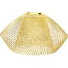 Gadpiparty Golden Iron Mesh Pendant Light Shade - Vintage Hollow Ceiling Lamp Cover for Home, Kitchen, Bar, and Restaurant Decor