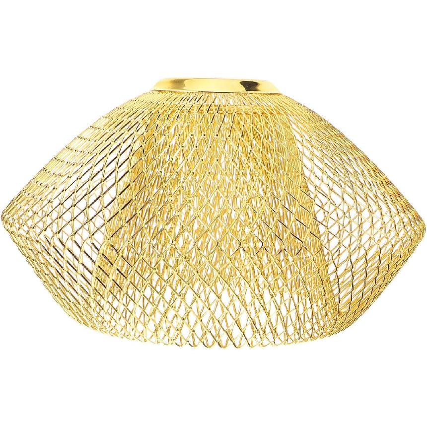 Gadpiparty Golden Iron Mesh Pendant Light Shade - Vintage Hollow Ceiling Lamp Cover for Home, Kitchen, Bar, and Restaurant Decor