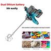 20V40V Ice Drill Dual Lithium Battery Winter Drilling Rod Ice Fishing Drilling Hole Machine High Power Hold Opening Mixer