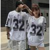 Unisex Casual Loose Fit American High Street Basketball Jersey T-shirt