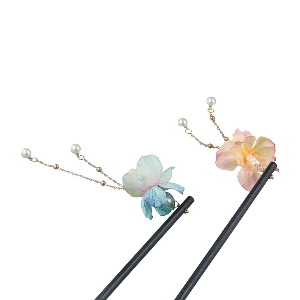 Bridal Tassel For Girls Flower Women Hair Sticks Chinese Hair Fork Korean Hanfu Hairpins Hair Clip
