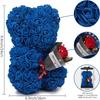 24cm Size Eternal Rose Bear Long Lasting Foam Flowers Artificial Flower Gift Creative Design Artificial Rose Rose Bear