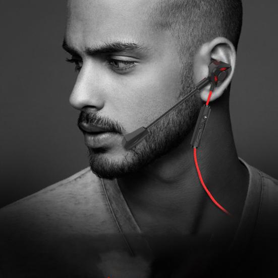 Gaming Earphone with Microphone Wire Control 3.5mm Jack In-ear Earphones E-sports Game Earphone for Mobile Phone
