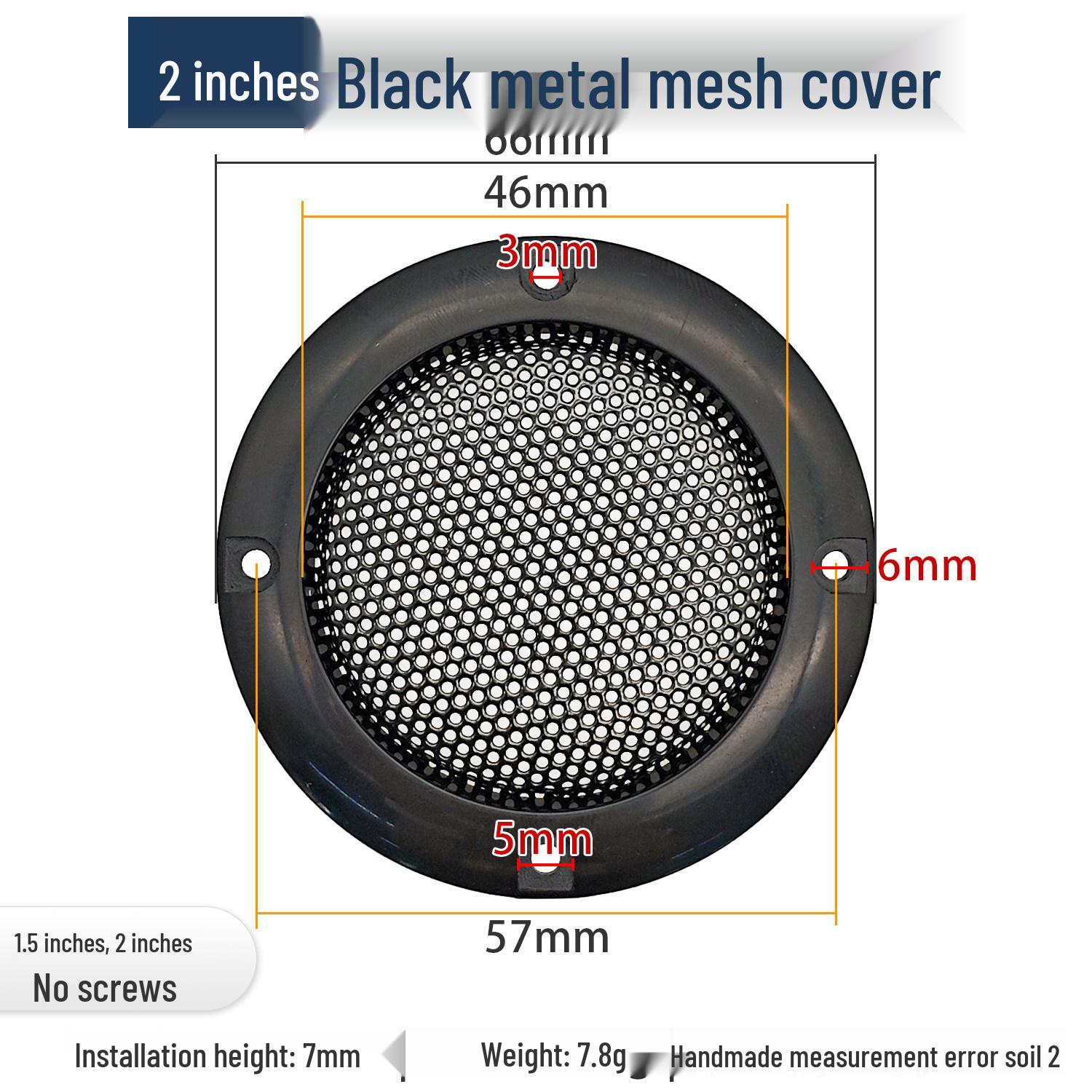 Metal Mesh Speaker Grille Dust Cover - Available in Sizes 1.5 to 10 Inches