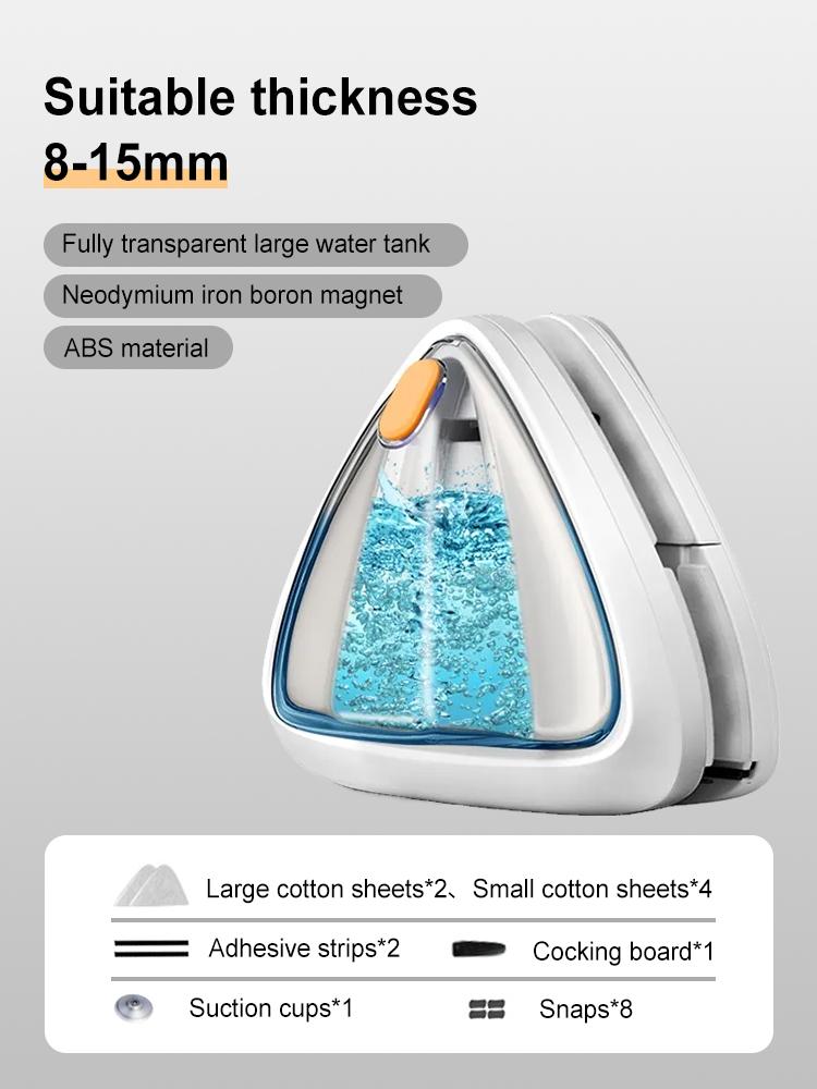 Double Sided Magnet Windows Cleaner Automatic Drainage Wiper Glass Window Washer Window Cleaner Brush Household Cleaning Tool