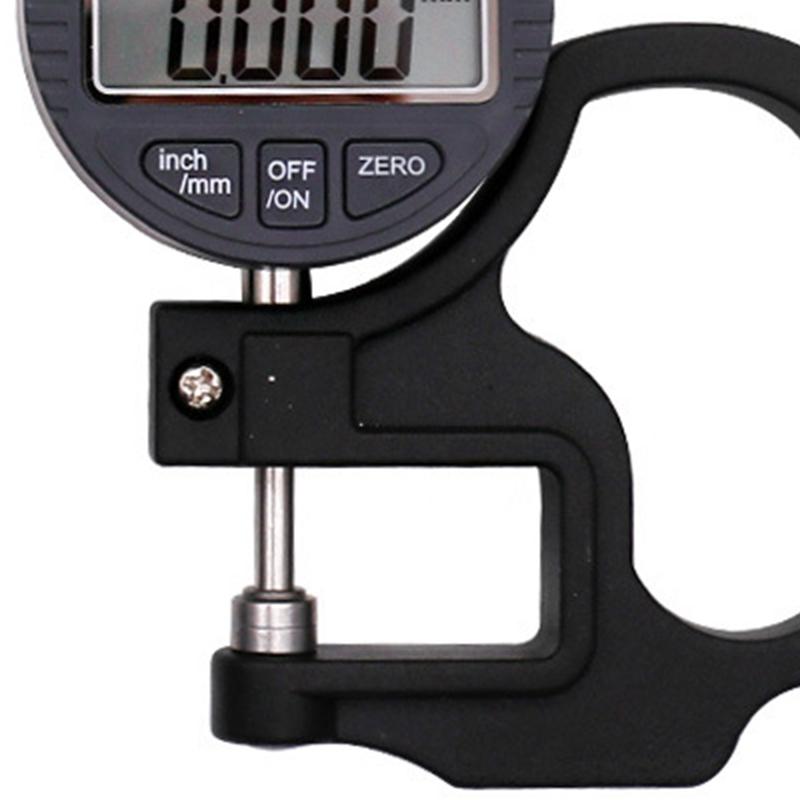 Dickenmessgerät Mikrometer 0?12,7 mm Digitalanzeige-Messwerkzeug für Papierfilm 0,001 mm