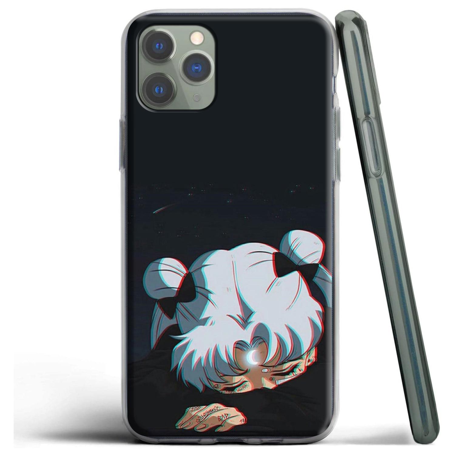 

Эстетический силиконовый чехол «Грустное аниме Vaporwave» для Apple iPhone 13 12 Mini 11 Pro SE XS X XR Max 8 7 6S 6 Plus 5S Iphone 11