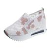 Fashion Lace Flats Platform Women Sport Shoes Mesh Breathable Sneakers 2025 Summer New Casual Sandals Running Beach Rocking Dance Shoes