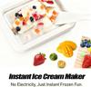 Household DIY 304 Stainless Steel Fried Ice Plate, Mini Frozen Yogurt Maker, Summer Kids Homemade Ice Cream Machine