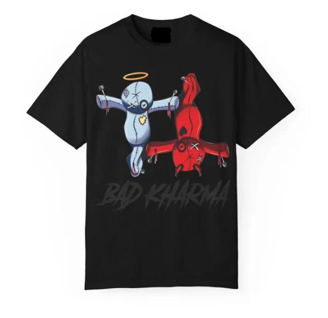 Bad Kharma voodoo dolls T-Shirt | angel and demon graphic XL