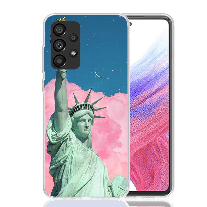 NYC New York City Phone Case For Samsung Galaxy A13 A14 A15 A16 A53 A54 A55 A56 A33 A34 A35 A36 A23 A24 A25 A26 A05S A04S A73 A1