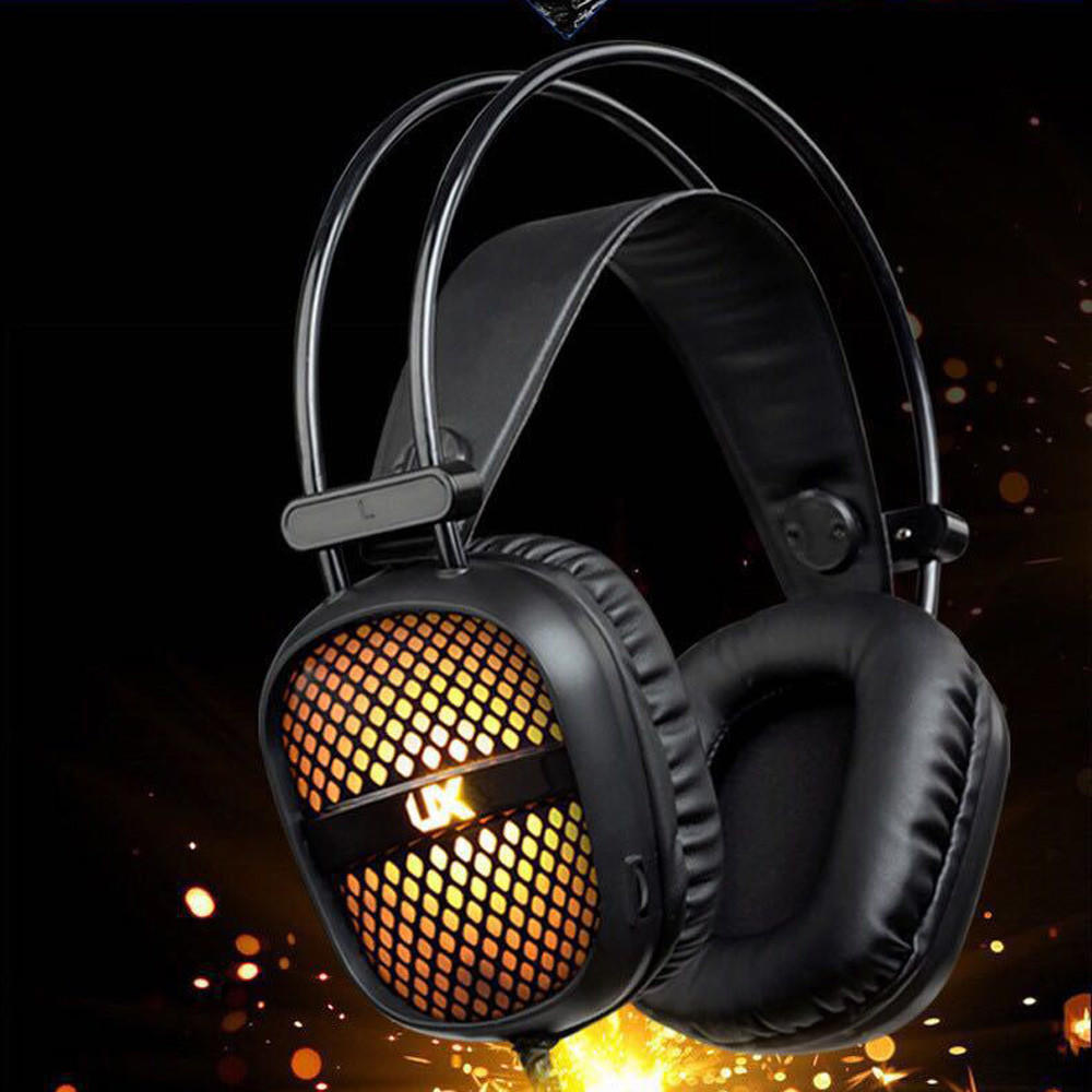 

Гарнитура Профессиональные спортивные игры PUBG Гарнитура 3,5 мм USB Проводная светодиодная стереогарнитура и микрофон Игровая гарнитура для ПК чёрный