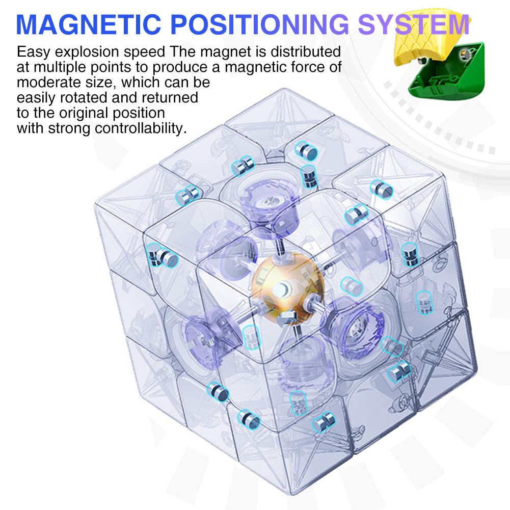 Moyu Super Rs3m 3x3 Magic Cube Magnetic Levitation Ball Shaft Positioning Magnetic Speed Cube Puzzle Toy For Competition
