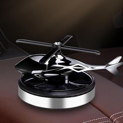Solar Helicopter Car Air Freshener Rotating Propeller Long Lasting Fragrance Deodorant Auto Aromatherapy Diffuser Airplane Ornament Interior