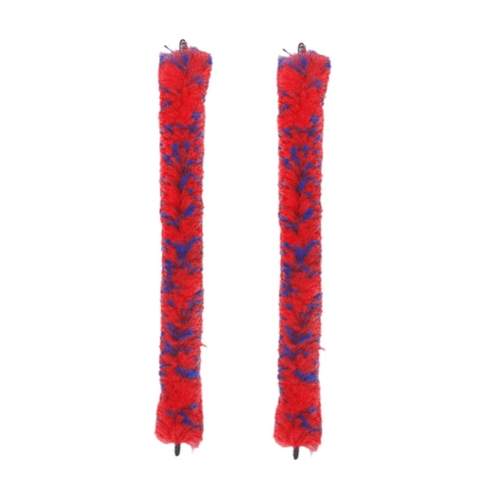 2PCS Red+Blue Saxophone Neck Cleaning Rod Cleaning Brush Kit Saxophone Neck Inside Tube Cleaning