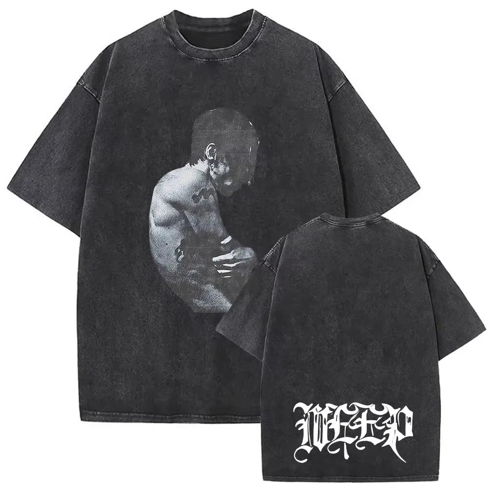 T-shirt Vintage Lavate Yungblud IDOLS The World Tour Uomo Donna Hip Hop Alta Qualità Gotico Oversize Streetwear