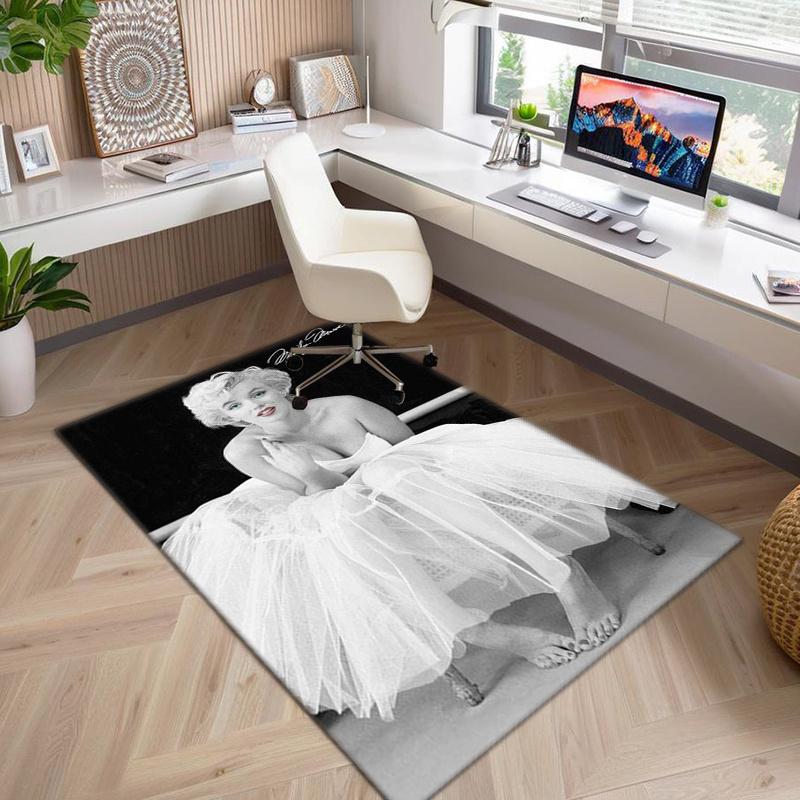 American Sexy Goddess Marilyn Monroe Carpet,Soft Floor Mat for Office Home Bedroom Desk Chair Protection M22