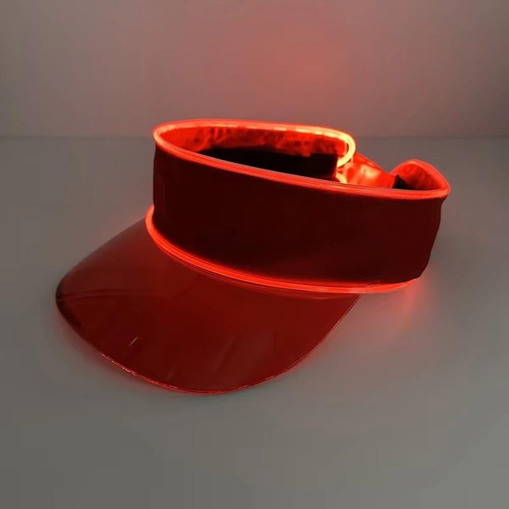 YIRAN Dayang hat Led Zon Bescherming Lege Top Hoed Verstelbare Led Verlichte Hoed Zonnehoed Zon Bescherming Lichtgevende Hoed Drie Versnellingen Gloeiende Hoed Parade