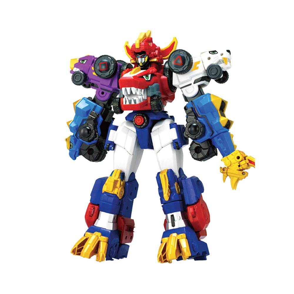 Dino Core Ultra D-Buster Tyranno Robot Trasformabile Combiner 5in1 Action Figure Senza Scatola