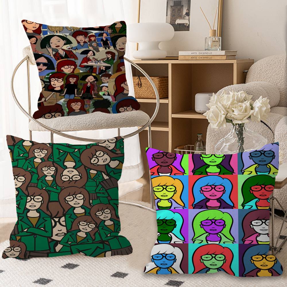 Anime D-Daria Pillow Cover Sofa Cushion Cover Home Room Decoration Children Gift