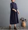 JIYUTOR Turtleneck Long Loose Solid Plus Long Dress for and Winter Women's Dress, Sleeve, Knee-Length, Fit, Color, Simple, Sizes, Slimming, Spring,