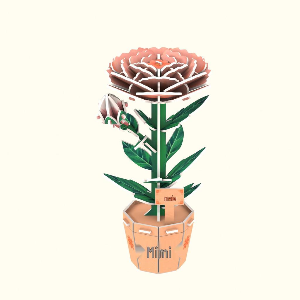 Creative 3D Bouquet Puzzle: DIY Handmade Stereo Ornament, Perfect for Holidays and Birthdays