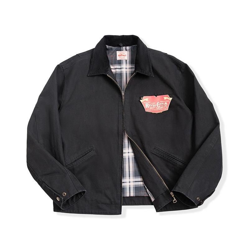 Autumn New Men's American Style Retro Jacket Canvas Laps Coat