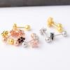 Earpiercing Cartilage Flowers Zircon Stud Earrings Ear Studs Cartilage Earrings Tragus Earrings