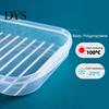 Food Storage Box Transparent with Lid PP Vegetables Seafood Fish Refrigerator Organizer Kitchen Tools