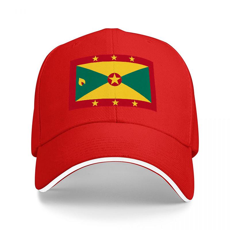 Suriname Flag Design Baseball Cap with National Emblem and Star Pattern on Black Adjustable Hat for Adults