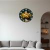 First-Class Sunflower Illustration First-Class Wooden Superior-Grade Wall Superior-Grade Clock 10-16Inch Superior-Grade Silent Premium-Quality Wall