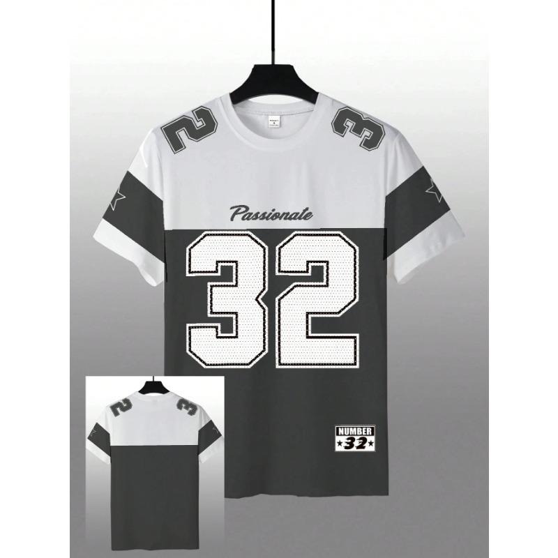 Camiseta Casual de Verano para Hombre con Estampado Digital, Cuello Redondo y Manga Corta, Tejido Cómodo, Transpirable y de Secado Rápido