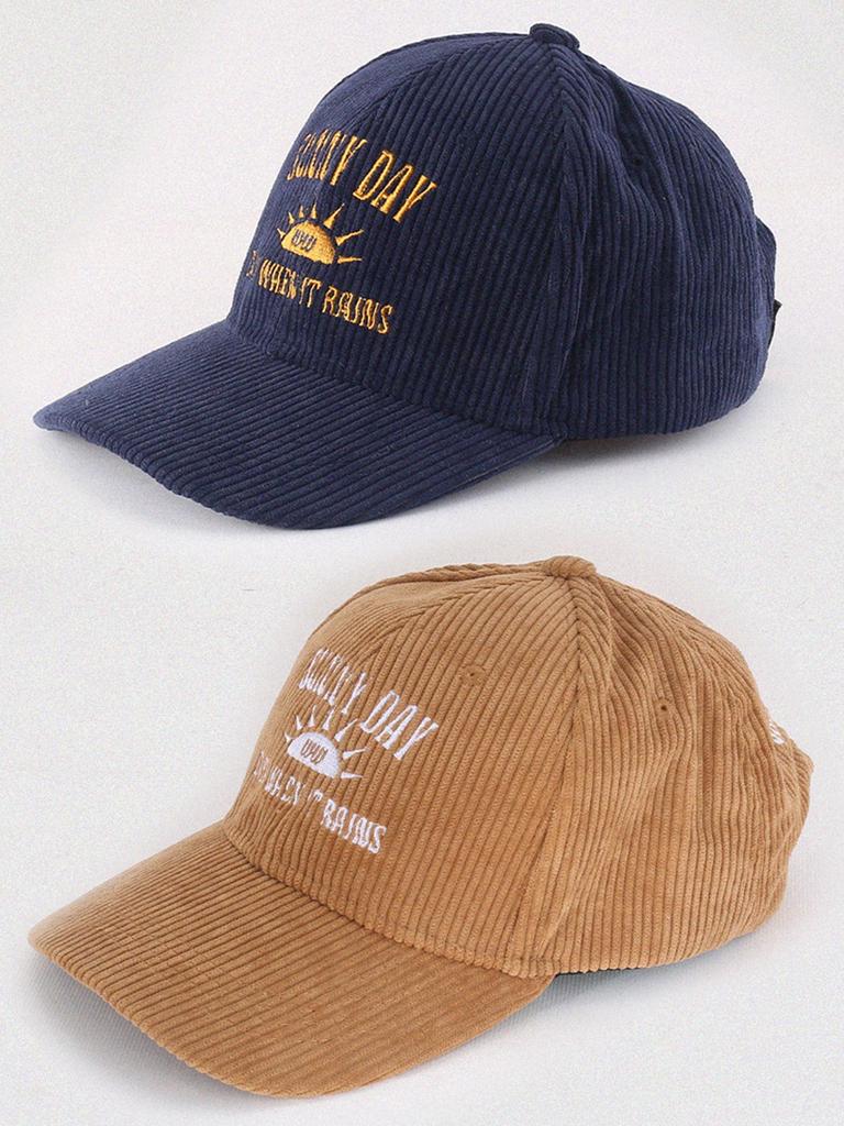 Woseuwodeu Sunny Corduroy Embroidered Ball Cap