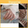 Stylish Minimalist Geometric Open Ring For Women With High-end Copper Material