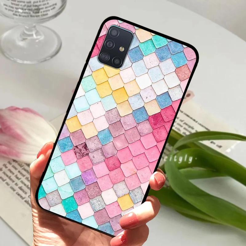 Case For Samsung A71 4G 5G Soft Silicone TPU Phone Back Cover For Samsung Galaxy A Quantum Cases A716N Shockproof Bumper Fundas