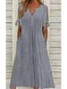 Fashion New Loose Fit Casual Dress High Waisted Embroidered