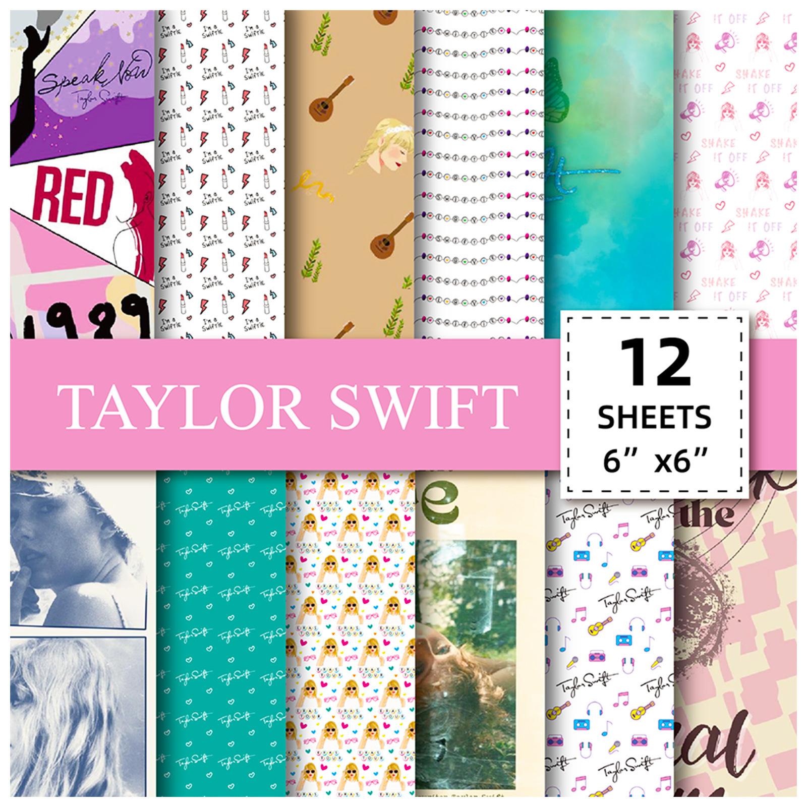 12 Sheets/Pack Taylor Stock Paper Singer Taylor Swift Taylor Swift Paper 15*15CM