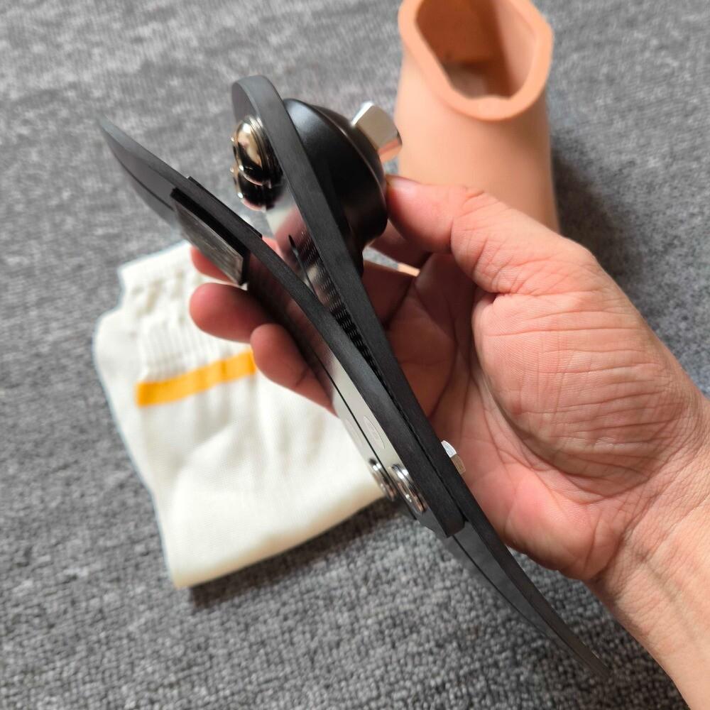 Carbon Fiber Prosthetic Foot Set - Foot Shell, Cover Sock & High-Density Foot