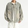 New Workwear Denim Jacket Men's Spring and Autumn American Retro Loose Denim Lapel Jacket
