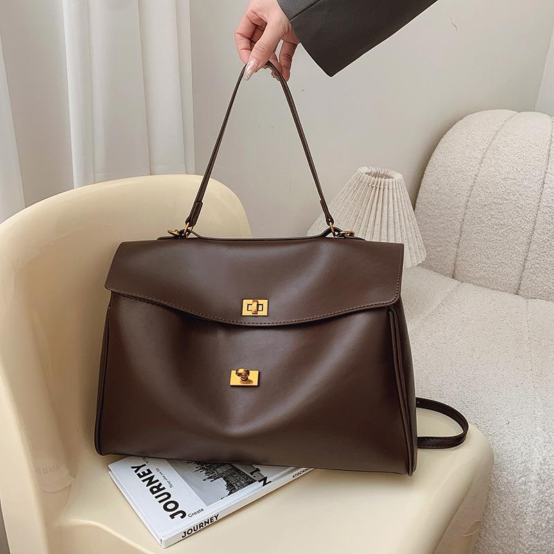 New fashion casual big bag shoulder portable trendy women's bag