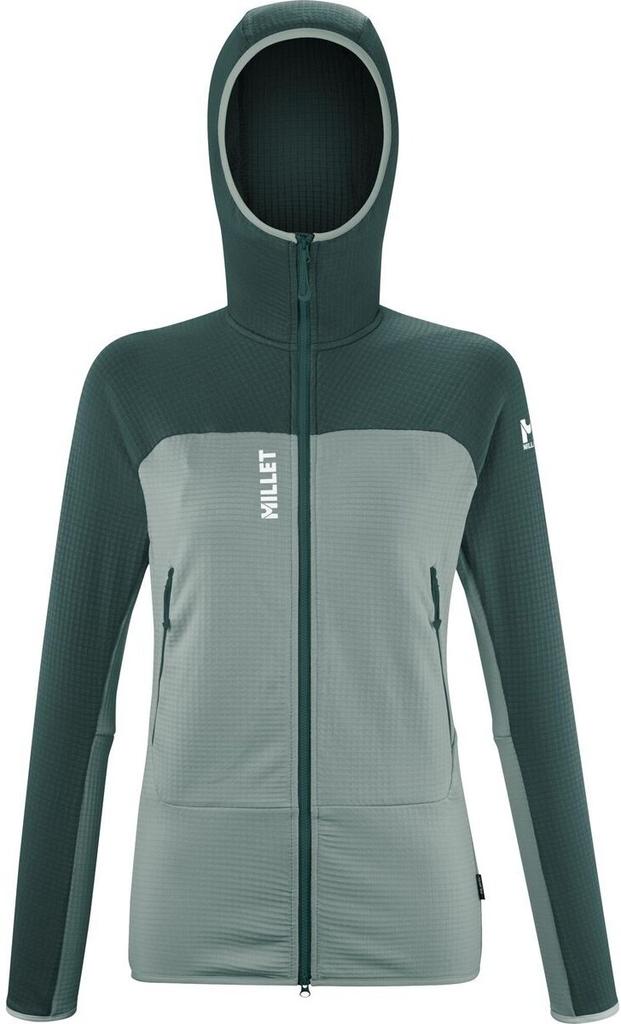Jacket Millet Fusion Grid Hoodie Seaweed Bottle N9310