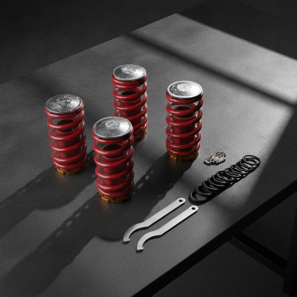 4 Pieces Damping Spring Kit Adjustable Springs Performance for Tuner Drivers