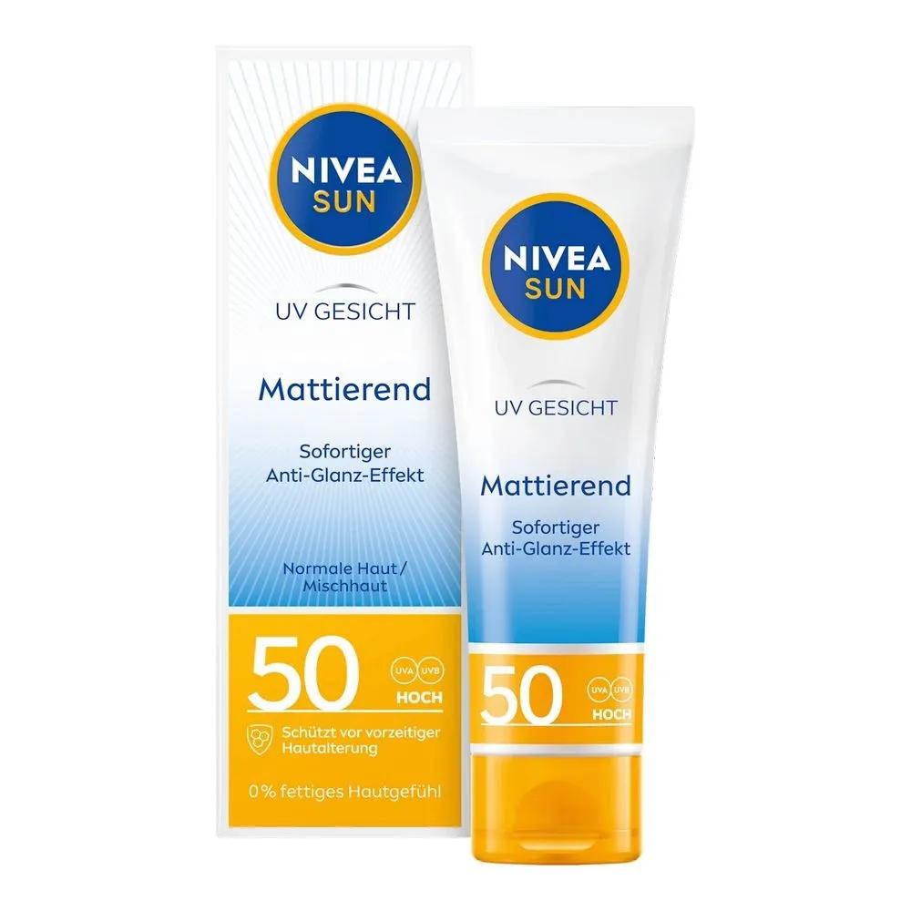 German Nivea Mattifying Sun Cream SPF50 50ml