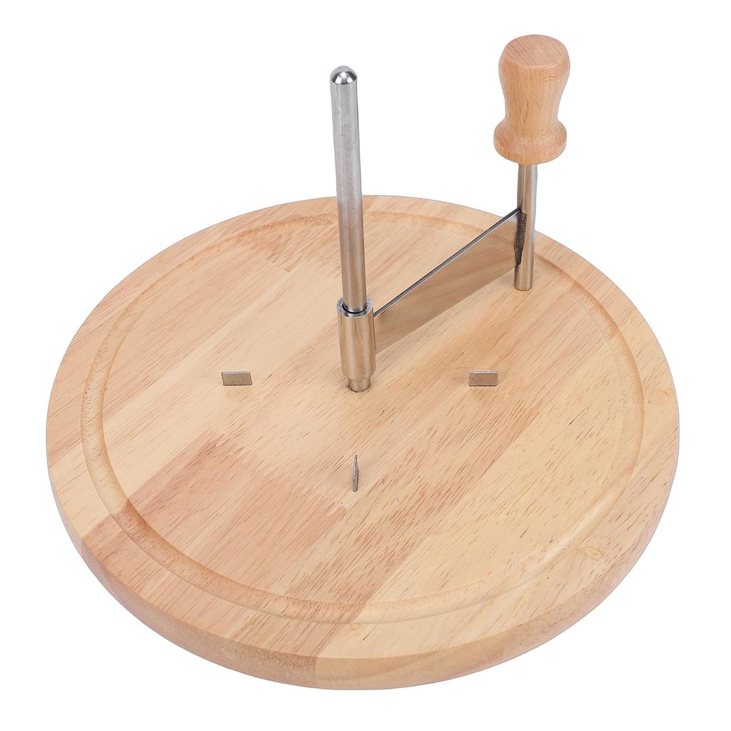 Cheese Curler Shaver 8.7 Inch Stainless Steel Manual Chocolate Curler Wheel with Beechwood Base for Restaurants Cafes