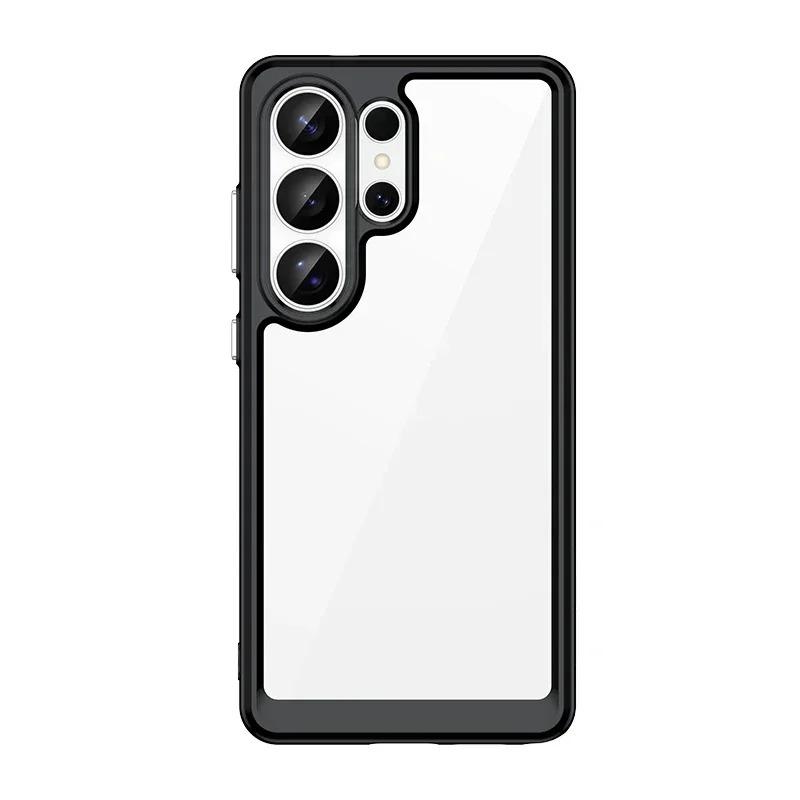 High Quality Minimalist Acrylic Transparent Phone Case for Samsung Galaxy S26 Ultra Pro Camera Protect Shockproof Cover Funda