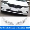 For Honda Integra Sedan   2024 Carbon Fiber Front Rear Fog Light Lamp Cover Trim Foglight Frame Accessories Car Styling