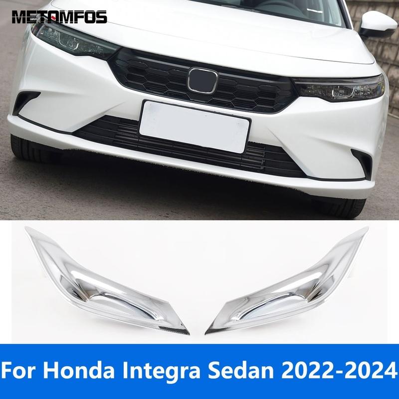 For Honda Integra Sedan 2024 Carbon Fiber Front Rear Fog Light Lamp Cover Trim Foglight Frame Accessories Car Styling