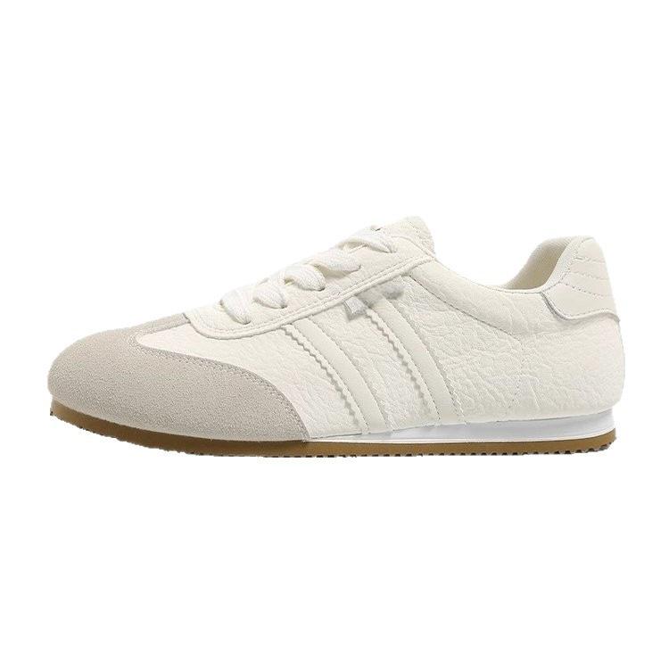 Dexun Schuhe Damen 2025 neue Sommer beliebte vielseitige kleine weiße Schuhe lässige Damenschuhe flache Grundplatten Schuhe atmungsaktive einzelne Schuhe